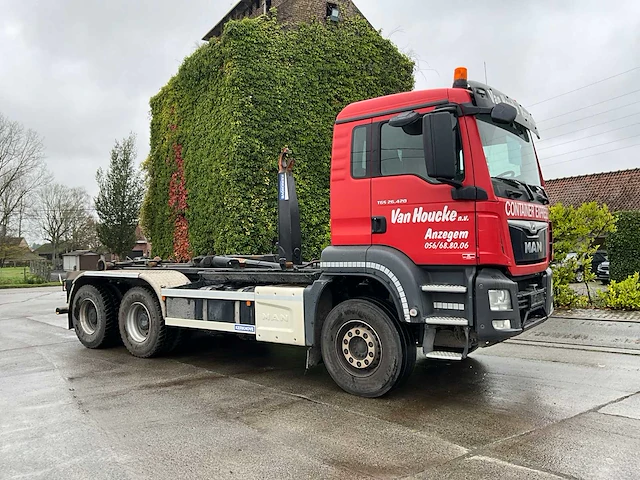 2019 man tgs 26.420 vrachtwagen met containerhaak systeem - afbeelding 12 van  34