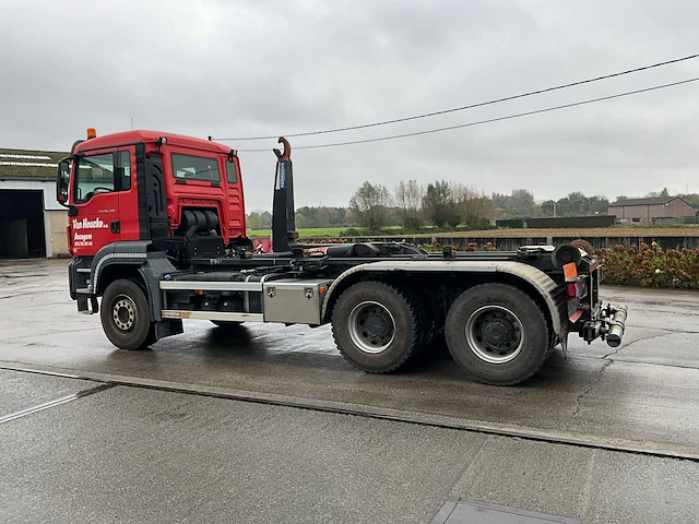 2019 man tgs 26.420 vrachtwagen met containerhaak systeem - afbeelding 30 van  34