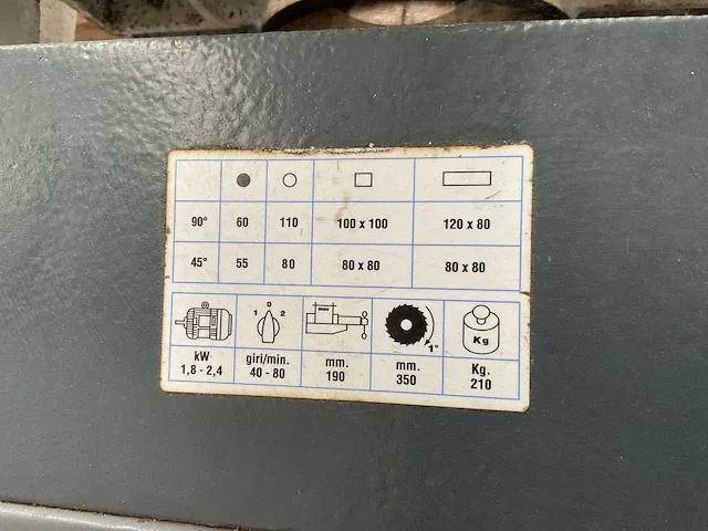 2019 metallkraft mks 350 afkortcirkelzaagmachine - afbeelding 6 van  6