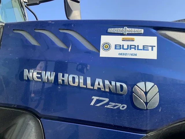 2019 new holland t7.270 blue power ac vierwielaangedreven landbouwtractor - afbeelding 5 van  20
