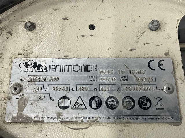 2019 raimondi berta adv veegmachine - afbeelding 3 van  6
