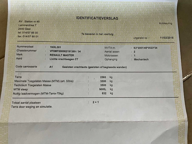 2019 renault master lichte vracht - afbeelding 44 van  49