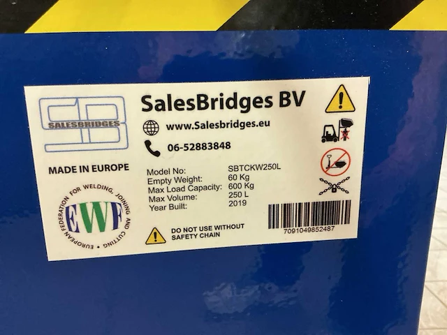 2019 salesbridges kantelbak op wielen - afbeelding 6 van  6