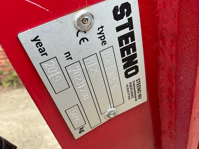 2019 steeno 8sp/sb5-6 wentelploeg 8 schaar half gedragen - afbeelding 3 van  11
