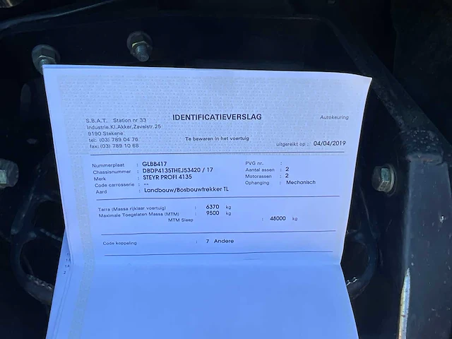 2019 steyr profi4135 vierwielaangedreven landbouwtractor - afbeelding 60 van  64