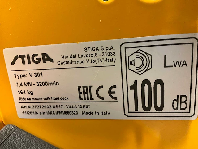 2019 stiga villa 13hst zitmaaier - afbeelding 11 van  19