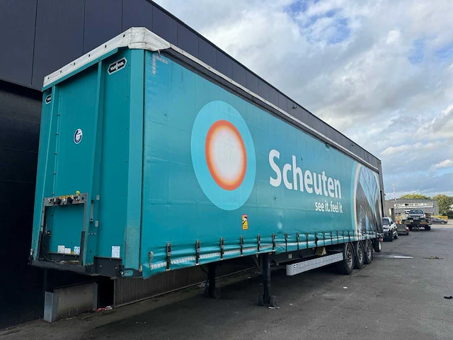 2019 van hool a3c002 schuifzeiloplegger met meeneemheftruck - afbeelding 12 van  39
