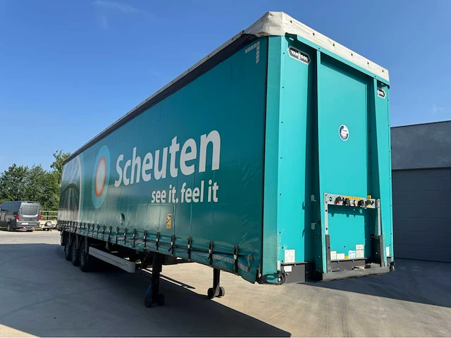 2019 van hool a3c002 schuifzeiloplegger met meeneemheftruck - afbeelding 28 van  39