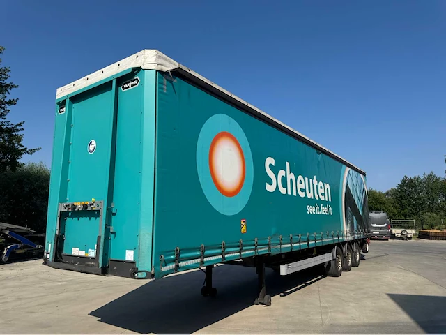2019 van hool a3c002 schuifzeiloplegger met meeneemheftruck - afbeelding 33 van  39