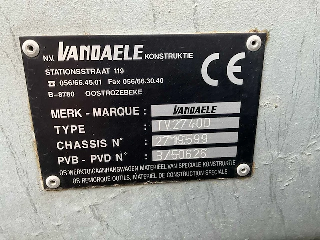 2019 vandaele tv 27-40 getrokken houthakselaar - 312h - afbeelding 25 van  33