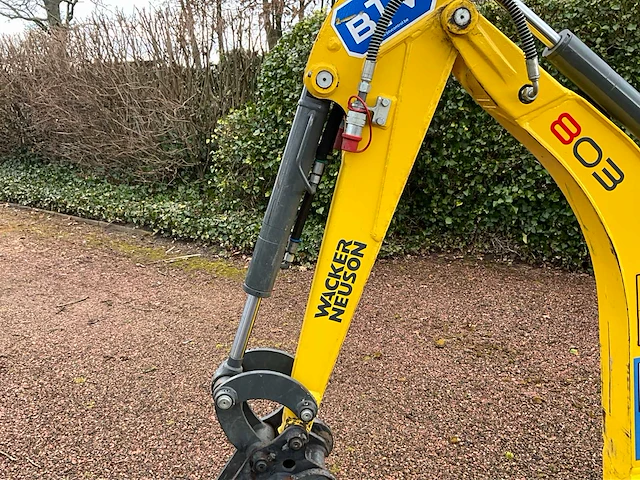 2019 wacker neuson 803 minigraafmachine met *157,9 draaiuren* - afbeelding 3 van  49