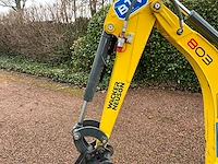 2019 wacker neuson 803 minigraafmachine met *157,9 draaiuren* - afbeelding 3 van  49