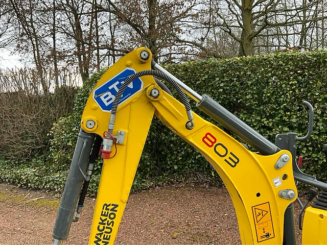 2019 wacker neuson 803 minigraafmachine met *157,9 draaiuren* - afbeelding 4 van  49