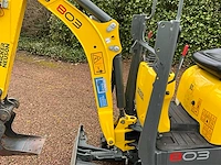 2019 wacker neuson 803 minigraafmachine met *157,9 draaiuren* - afbeelding 5 van  49