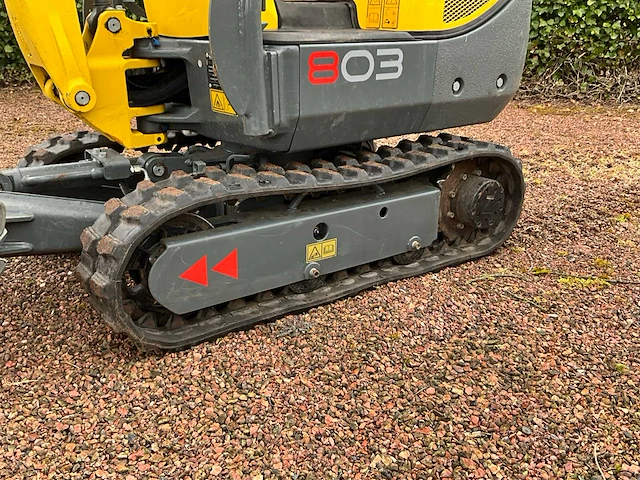 2019 wacker neuson 803 minigraafmachine met *157,9 draaiuren* - afbeelding 8 van  49