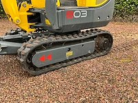 2019 wacker neuson 803 minigraafmachine met *157,9 draaiuren* - afbeelding 8 van  49