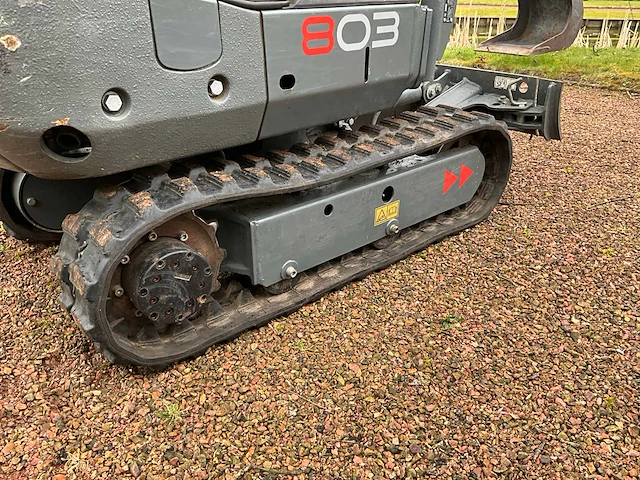 2019 wacker neuson 803 minigraafmachine met *157,9 draaiuren* - afbeelding 22 van  49