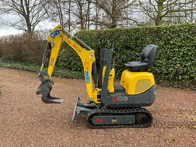 2019 wacker neuson 803 minigraafmachine met *157,9 draaiuren* - afbeelding 12 van  49