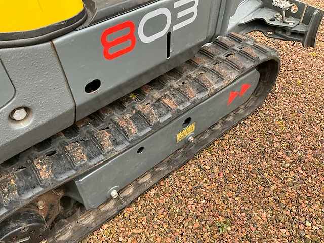 2019 wacker neuson 803 minigraafmachine met *157,9 draaiuren* - afbeelding 24 van  49