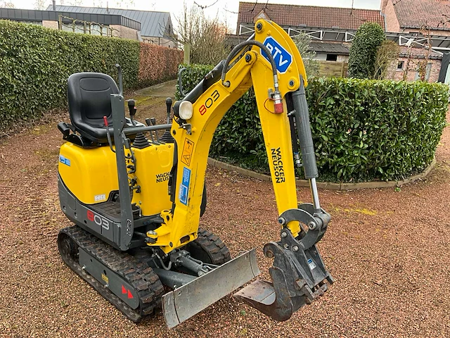 2019 wacker neuson 803 minigraafmachine met *157,9 draaiuren* - afbeelding 28 van  49