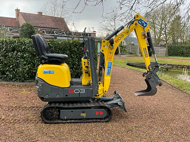 2019 wacker neuson 803 minigraafmachine met *157,9 draaiuren* - afbeelding 46 van  49