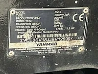 2019 yanmar sv18 minigraafmachine - afbeelding 18 van  25