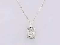 2.01cts lab grown diamond necklace with pendant 18 inch - afbeelding 4 van  8