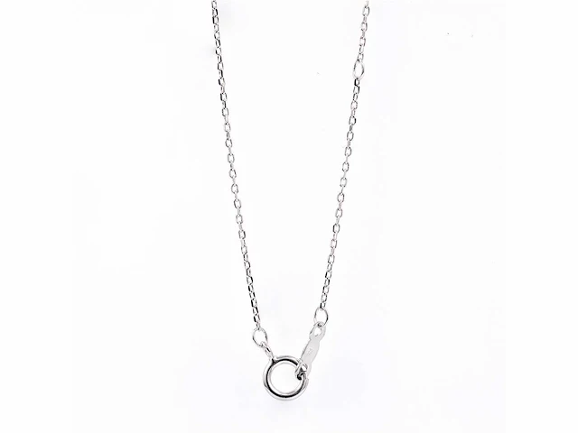 2.01cts lab grown diamond necklace with pendant 18 inch - afbeelding 5 van  8