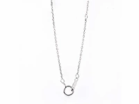 2.01cts lab grown diamond necklace with pendant 18 inch - afbeelding 5 van  8