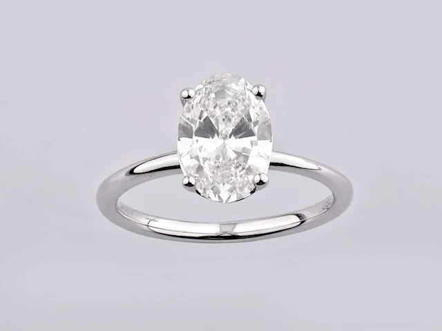 2.01cts lab grown diamond ring size-eu-54 - afbeelding 1 van  8