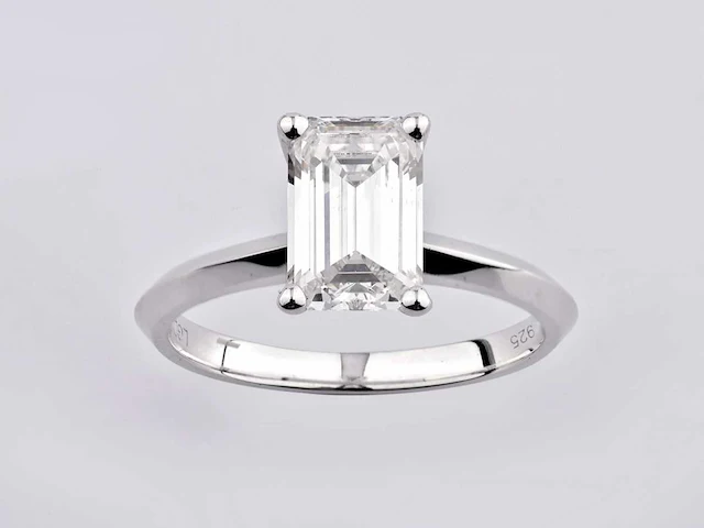 2.01cts lab grown diamond ring size-eu-54 - afbeelding 1 van  8