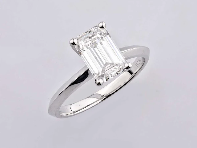 2.01cts lab grown diamond ring size-eu-54 - afbeelding 5 van  8