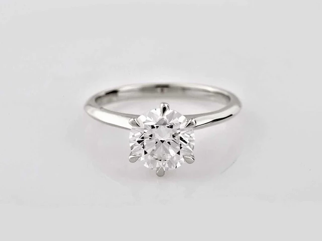 2.01cts lab grown diamond ring size-eu-54 - afbeelding 1 van  7