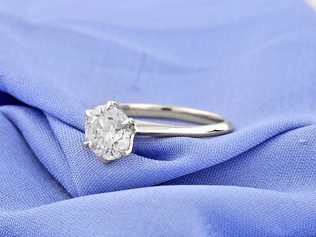 2.01cts lab grown diamond ring size-eu-54 - afbeelding 6 van  7
