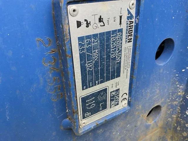 2020 arden ab0853da hydraulische breekhamer - afbeelding 4 van  4
