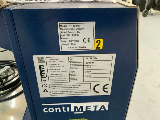 2020 contimeta tp-502mv elektrische pallet omsnoeringsmachine - afbeelding 7 van  7