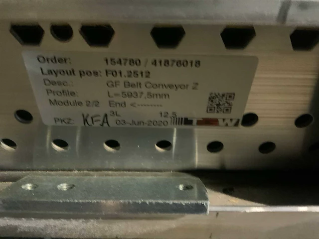 2020 gf belt conveyor z transportband - afbeelding 6 van  6