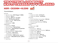 2020 kioti cx2510+kl2510 minitractor - afbeelding 43 van  51