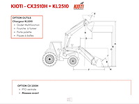 2020 kioti cx2510+kl2510 minitractor - afbeelding 46 van  51