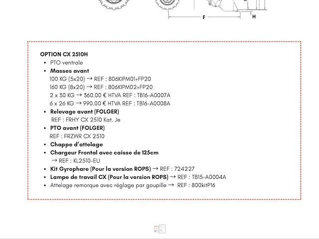 2020 kioti cx2510+kl2510 minitractor - afbeelding 47 van  51