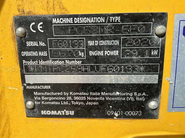 2020 komatsu pc58mr-5 midigraafmachine - afbeelding 14 van  22