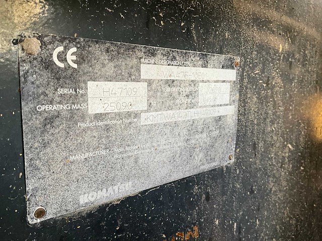 2020 komatsu wa475-10e0 wiellader - afbeelding 5 van  32