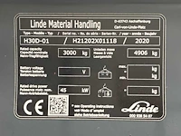 2020 linde h30d vorkheftruck - afbeelding 30 van  36