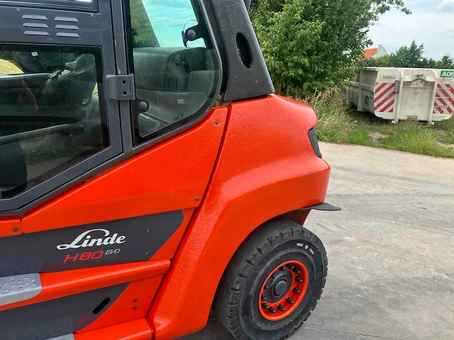 2020 linde h80d vorkheftruck met dubbele vork - afbeelding 10 van  71