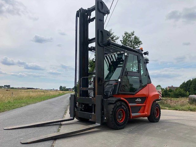 2020 linde h80d vorkheftruck met dubbele vork - afbeelding 1 van  71