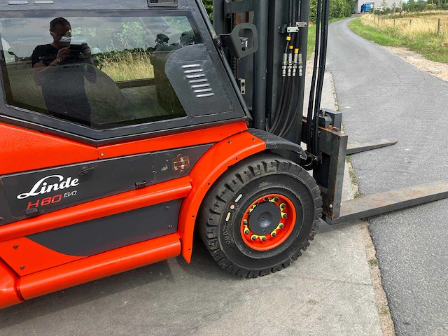 2020 linde h80d vorkheftruck met dubbele vork - afbeelding 48 van  71