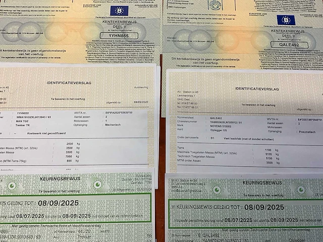 2020 man / noyens tge 3.180 4x4 bedrijfswagen met oplegger - afbeelding 20 van  21