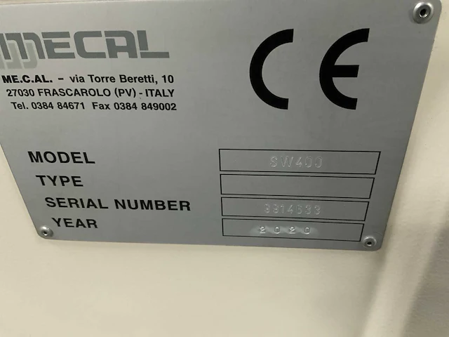 2020 mecal sw 400m afkortcirkelzaagmachine - afbeelding 7 van  8