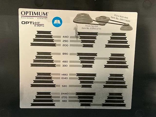 2020 optimum optidrill d26 pro kolomboormachine - afbeelding 8 van  10