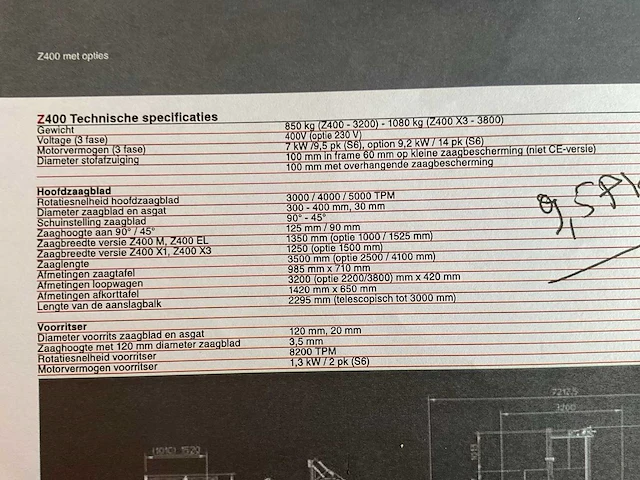 2020 robland z400x1 formaatcirkelzaagmachine - afbeelding 9 van  17